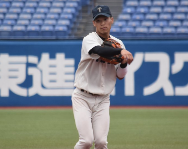中川圭太さんの野球姿です。